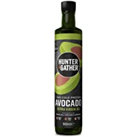 Hunter &amp- Gather Aceite de Aguacate Extra Virgen 500ml | Prensado en Frio- Sin Refinar- Embotellado en Reino Unido…